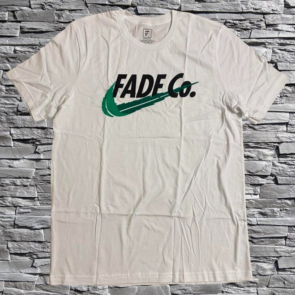 Fade Co Weed Swoosh Tee White Size XL